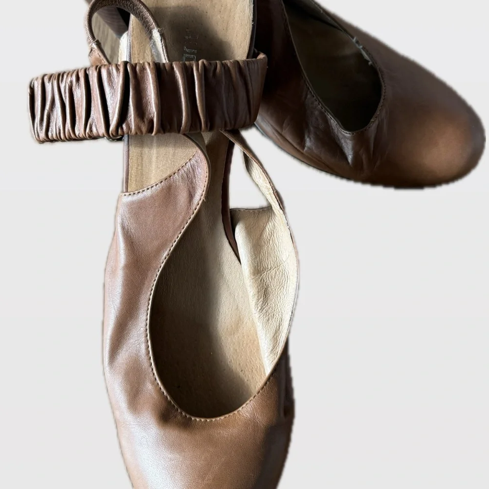 RUDSAK Women's Brown Leather Heels - Picture 2 of 5